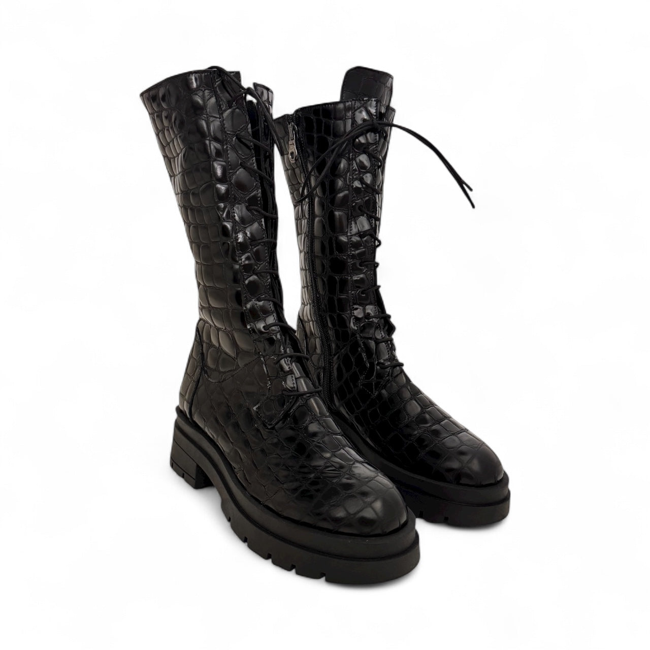 SAVANNA CROCO BLACK