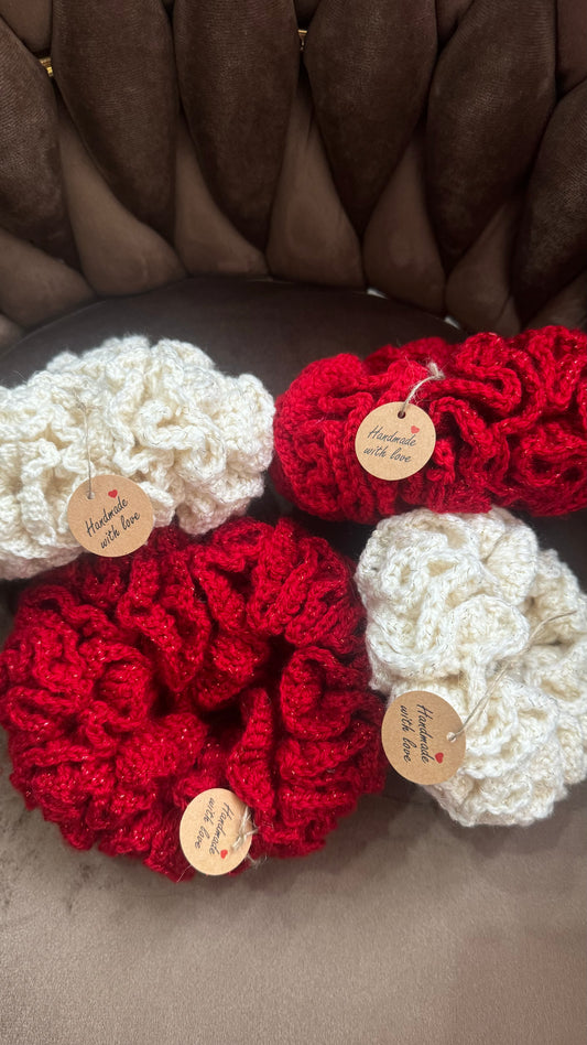 Scrunchies nuvola Red