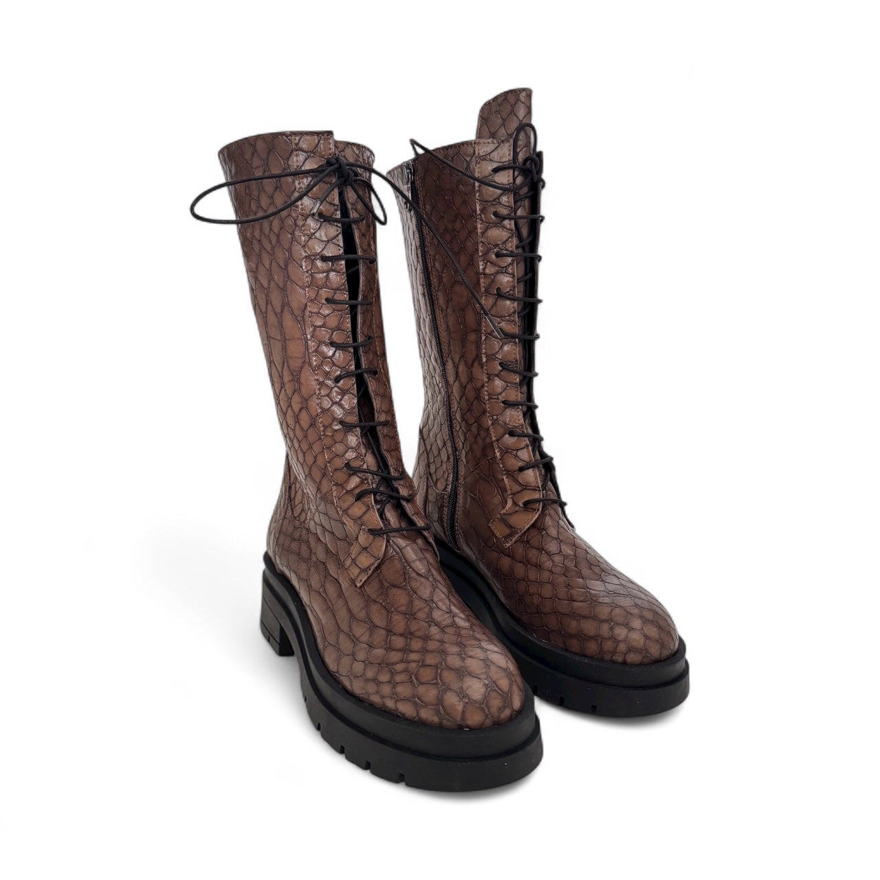 SAVANNA CROCO BROWN