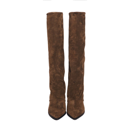 Sara Boots Suede Brown