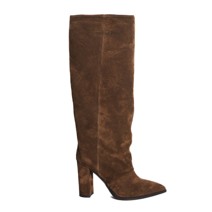 Sara Boots Suede Brown