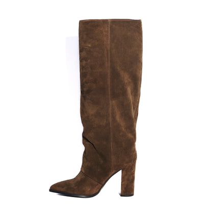 Sara Boots Suede Brown