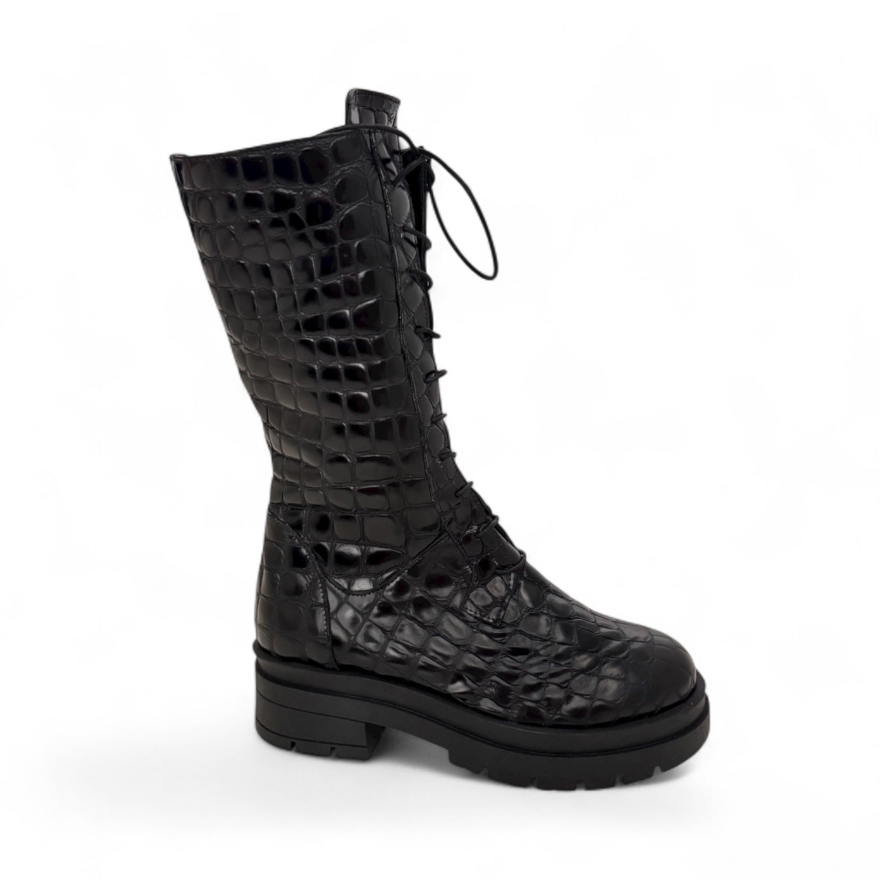 SAVANNA CROCO BLACK