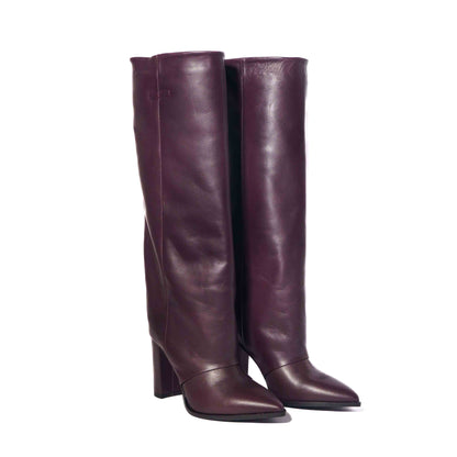 Sara Boots Burgundy