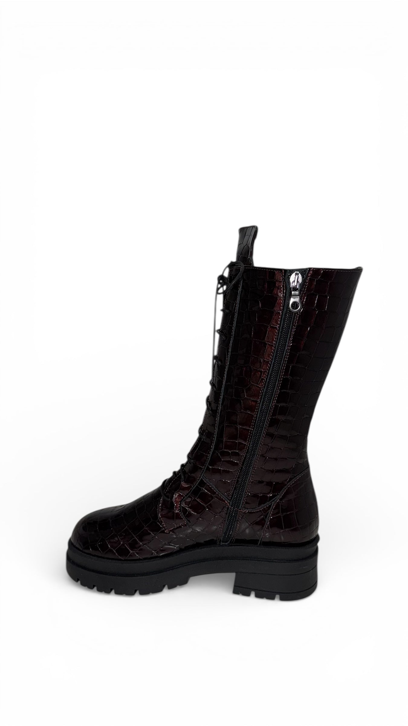 SAVANNA CROCO BORDEAUX