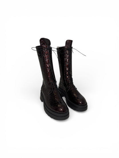 SAVANNA CROCO BORDEAUX