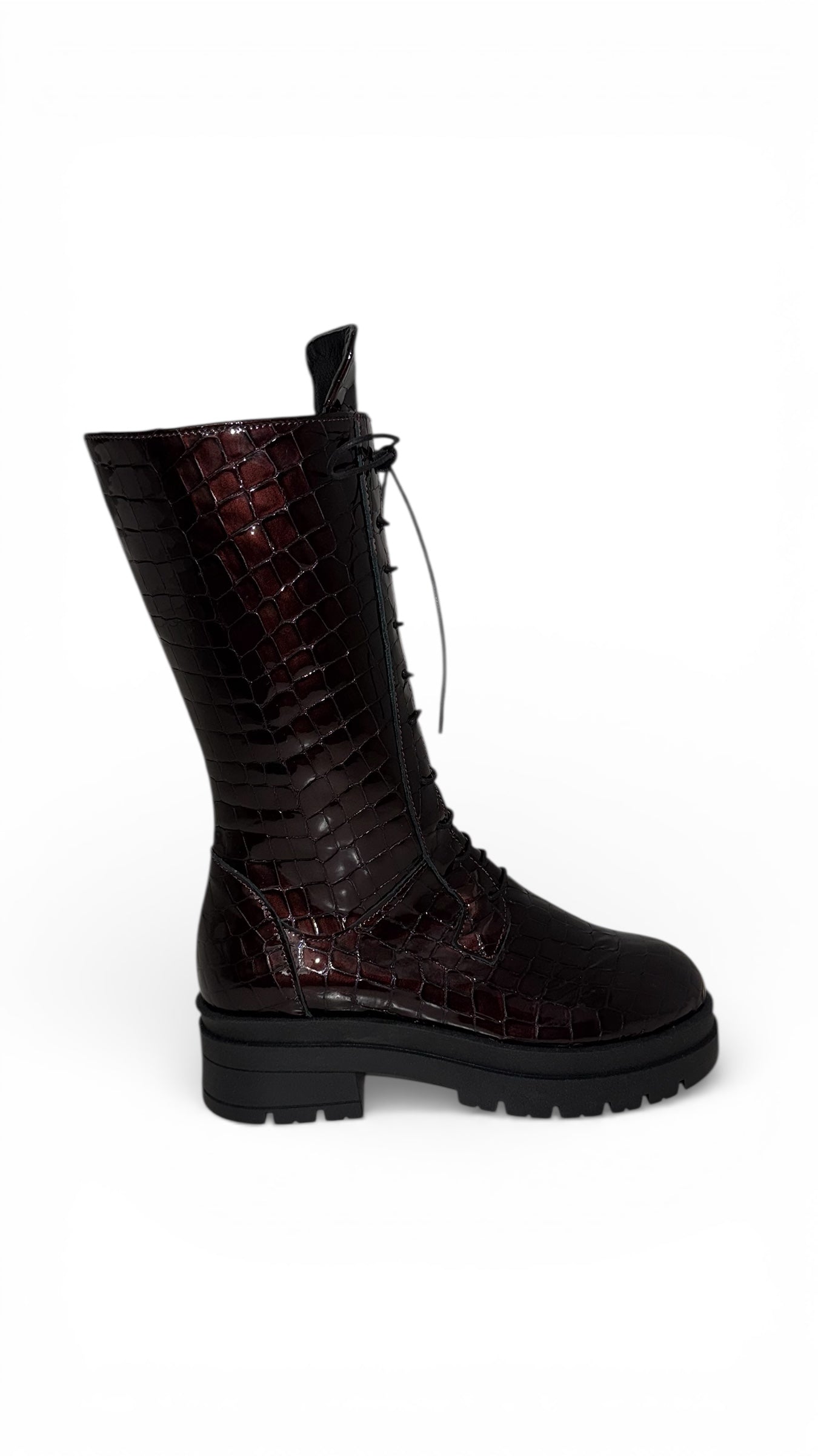 SAVANNA CROCO BORDEAUX