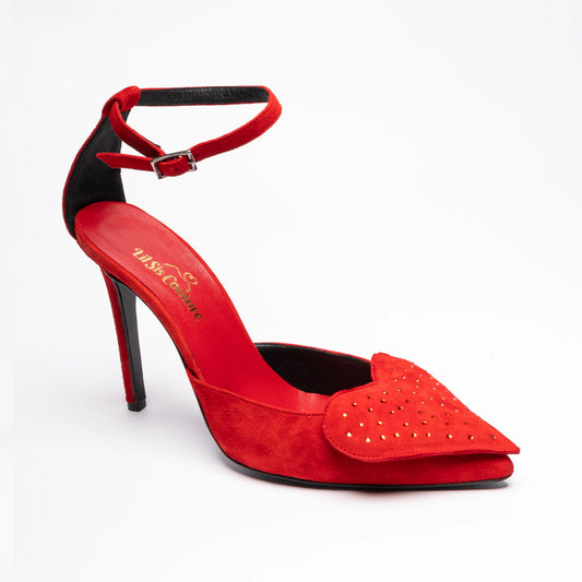 EMBELLISHED RED LOVE